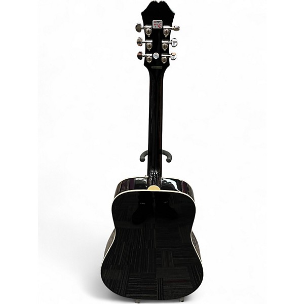Used 2022 Epiphone Hummingbird Pro Black Acoustic Electric Guitar