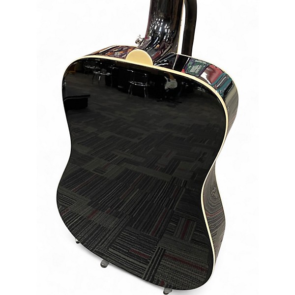 Used 2022 Epiphone Hummingbird Pro Black Acoustic Electric Guitar
