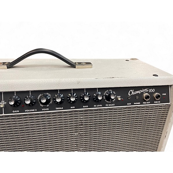 Used 2015 Fender Champion 100 WHITE Guitar Combo Amp