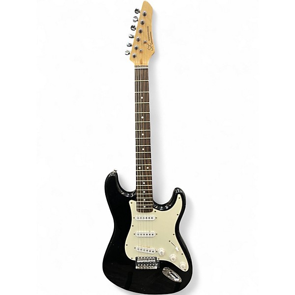 Used 2010s SX VTG STRAT (VINTAGE SERIES) Black Solid Body Electric Guitar