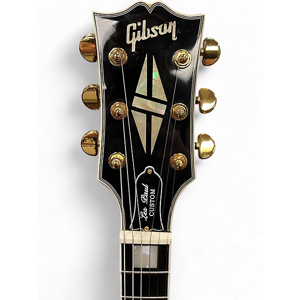 Used Gibson Les Paul Custom Ebony Solid Body Electric Guitar