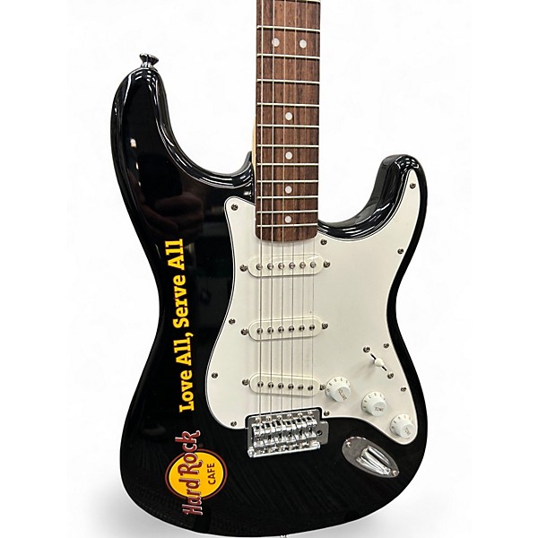 Used Squier Affinity Stratocaster Black Solid Body Electric Guitar