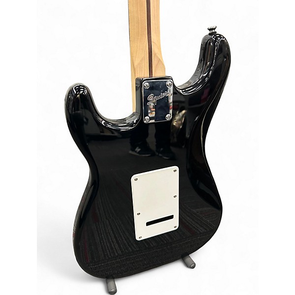 Used Squier Affinity Stratocaster Black Solid Body Electric Guitar