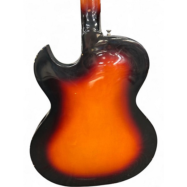 Used Guild T-100 SUNBURST Hollow Body Electric Guitar