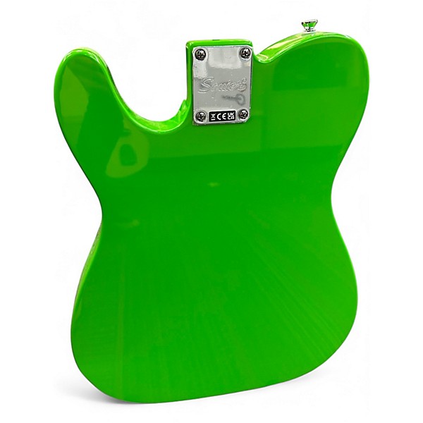 Used Squier Paranormal Esquire Apple Green Solid Body Electric Guitar