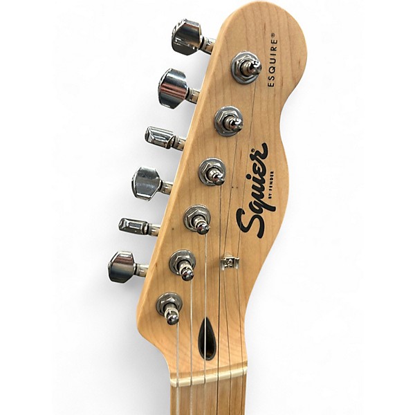Used Squier Paranormal Esquire Apple Green Solid Body Electric Guitar