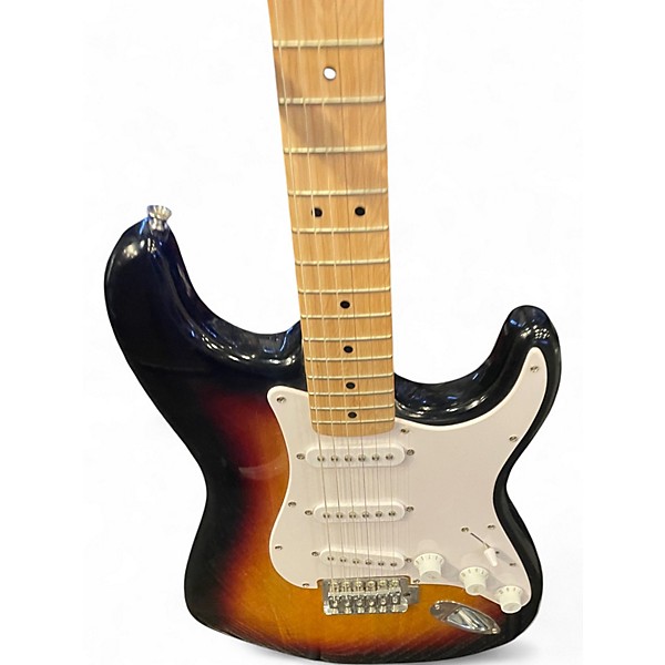 Used Squier Affinity Stratocaster 3 Tone Sunburst Solid Body Electric Guitar