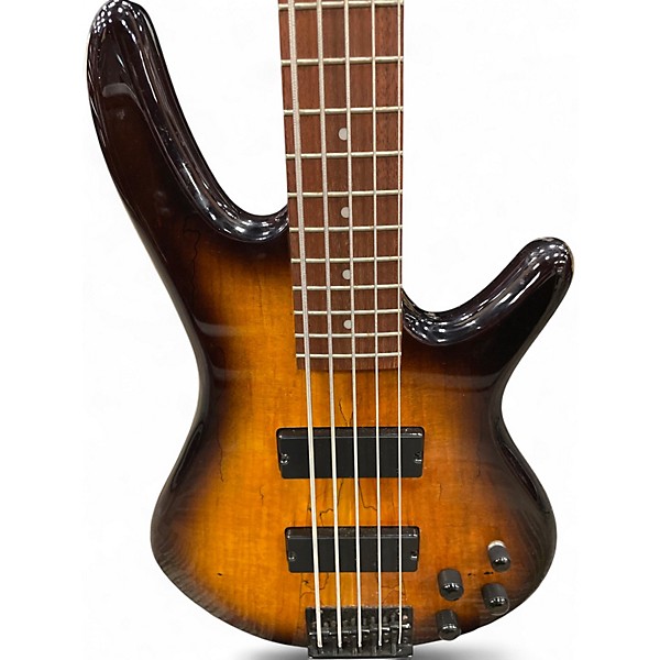 Used Ibanez GSR205 5 String TRANS SPALTED MAPLE Electric Bass Guitar