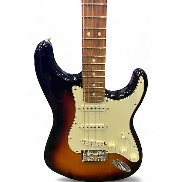 Used Fender Player Stratocaster 3 Tone Sunburst Solid Body Electric Guitar