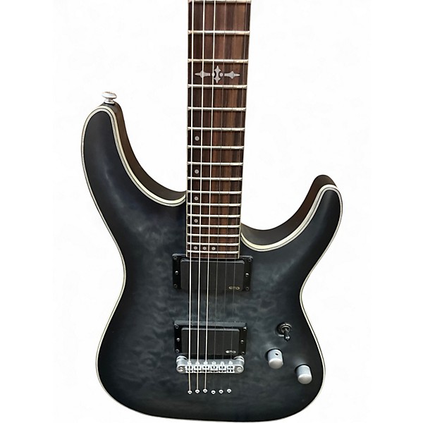 Used Schecter Guitar Research C1 Platinum BLUE Solid Body Electric Guitar