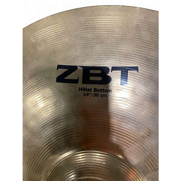 Used Zildjian 14in zbt hihat pair Cymbal