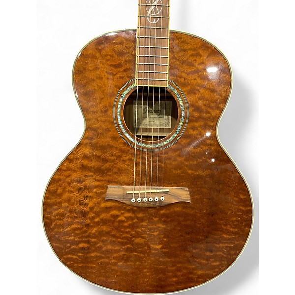Used Ibanez ew20qmhn quilted brown Acoustic Guitar
