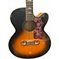 Used Epiphone J-200EC Studio Vintage Sunburst Acoustic Electric Guitar