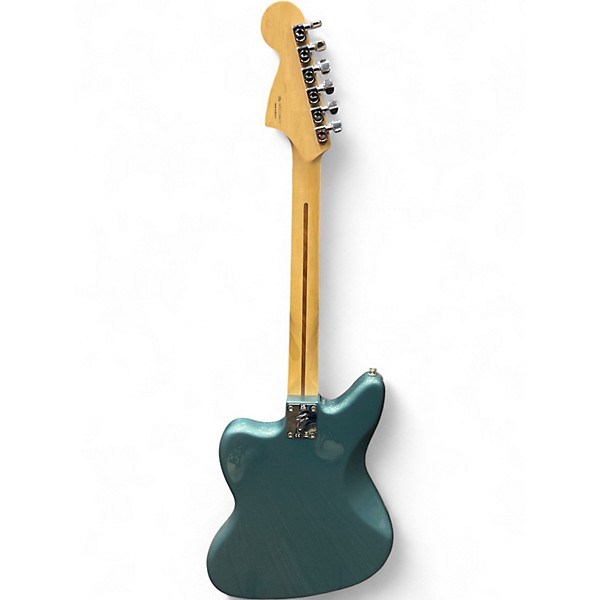 Used Fender Jaguar Metallic Aqua Marine Solid Body Electric Guitar