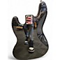 Used 2001 Fender JAZZ BASS FRETTLES Black and White Electric Bass Guitar