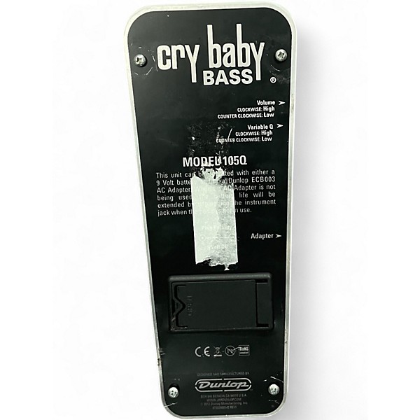 Used VOX CRY BABY BASS Effect Pedal