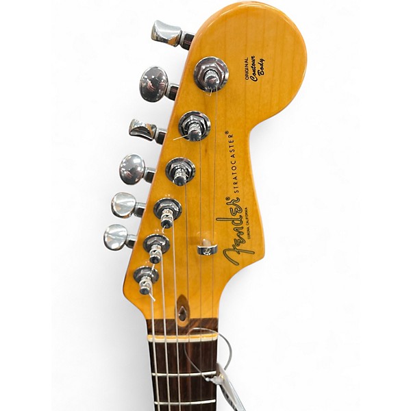 Used Fender American Professional II Stratocaster Thinline Transparent Daphne Blue Hollow Body Electric Guitar