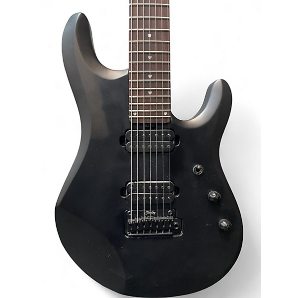 Used Sterling by Music Man John Petrucci JP157 7 String Satin Black Solid Body Electric Guitar