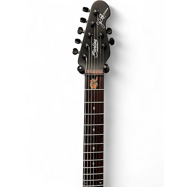 Used Sterling by Music Man John Petrucci JP157 7 String Satin Black Solid Body Electric Guitar