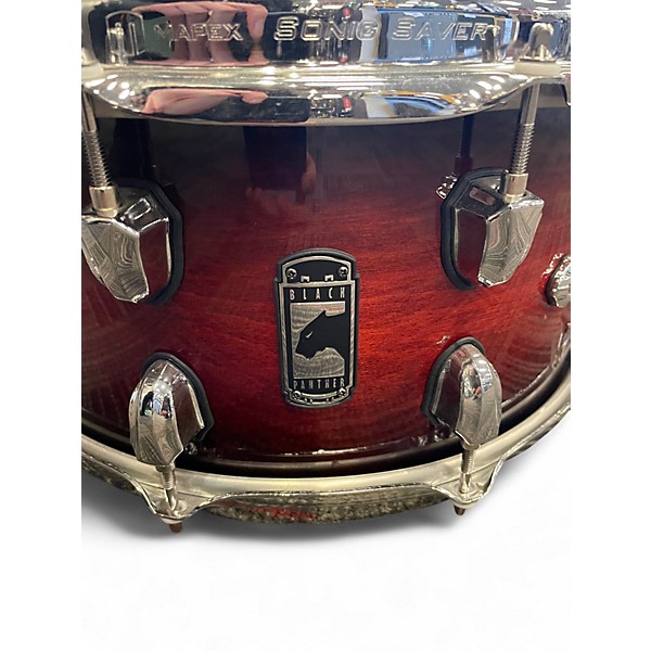 Used Mapex 14X7 Black Panther Solidus Red to Black Fade Drum