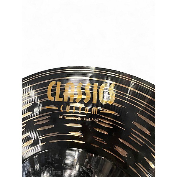 Used MEINL 18in Classic Custom Dark Big Bell Ride Cymbal