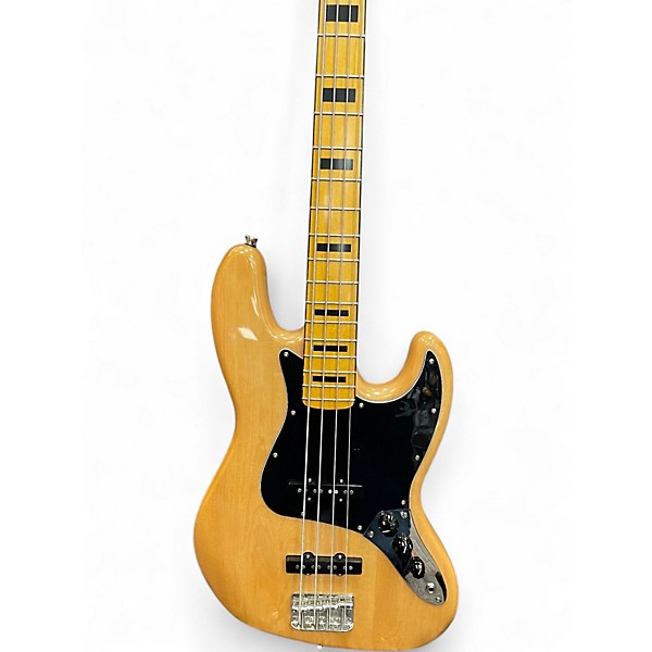 Used Squier Classic Vibe 70s Jazz Bass Natural Electric Bass Guitar