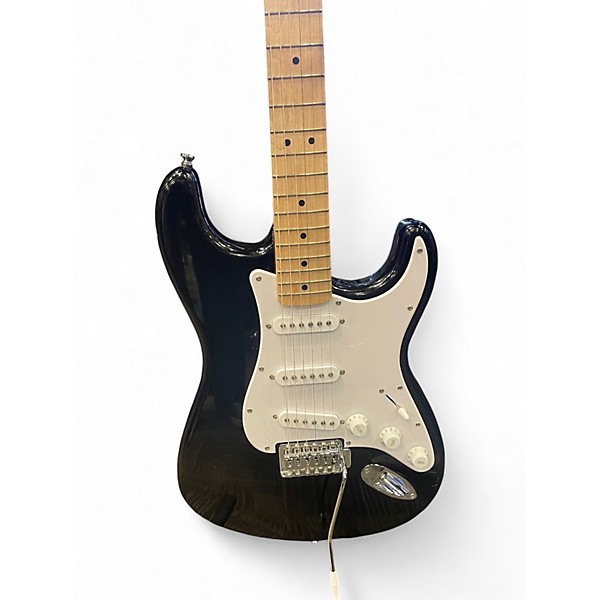 Used Squier Sonic Stratocaster Black Solid Body Electric Guitar