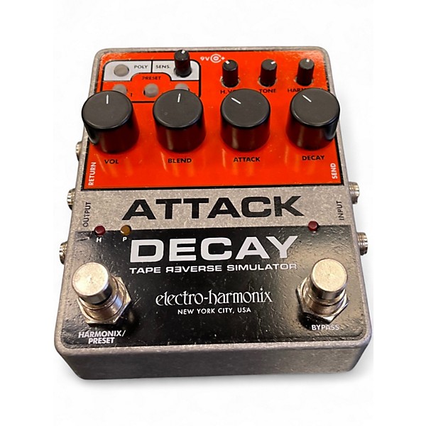 Used Electro-Harmonix Attack Decay Tape Reverse Simulator Effect Pedal
