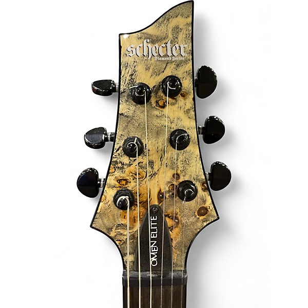 Used Schecter Guitar Research OMEN ELITE CHARCOAL Solid Body Electric Guitar