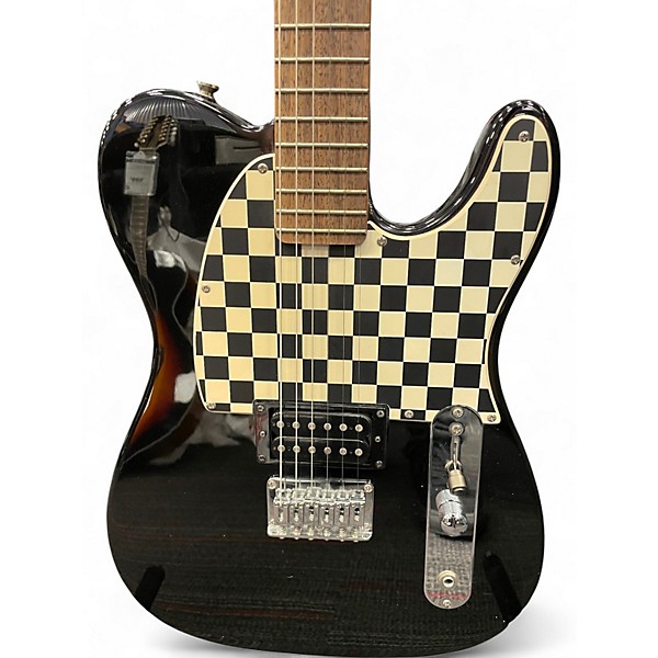 Used Squier Avril Lavigne Signature Telecaster Black Solid Body Electric Guitar