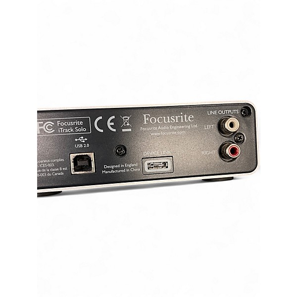 Used Focusrite iTrack Solo Audio Interface