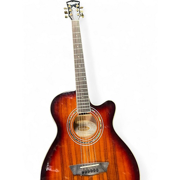 Used Washburn EA55G KOA BURST Acoustic Electric Guitar