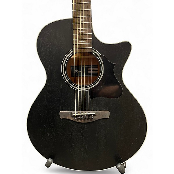 Used Ibanez AE140 Weathered Black Acoustic Electric Guitar