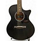 Used Ibanez AE140 Weathered Black Acoustic Electric Guitar