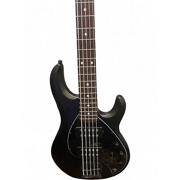 Used Sterling by Music Man Ray5 5 String Stealth Black Electric Bass Guitar