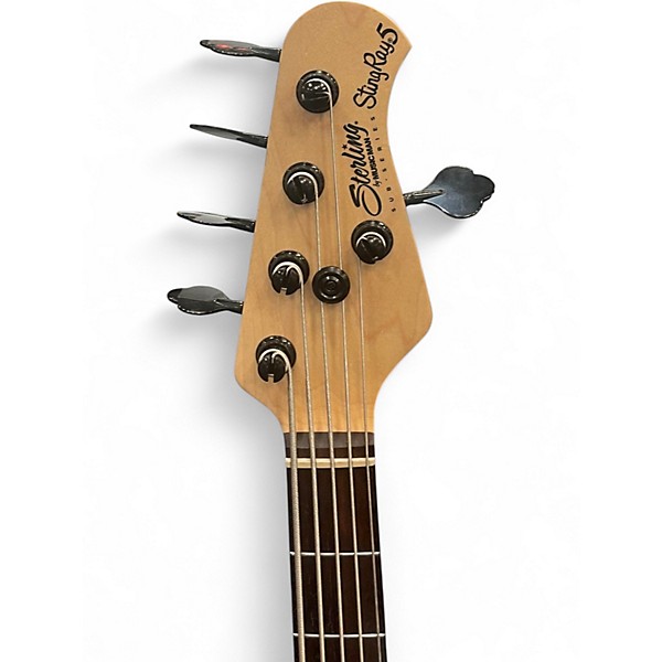 Used Sterling by Music Man Ray5 5 String Stealth Black Electric Bass Guitar