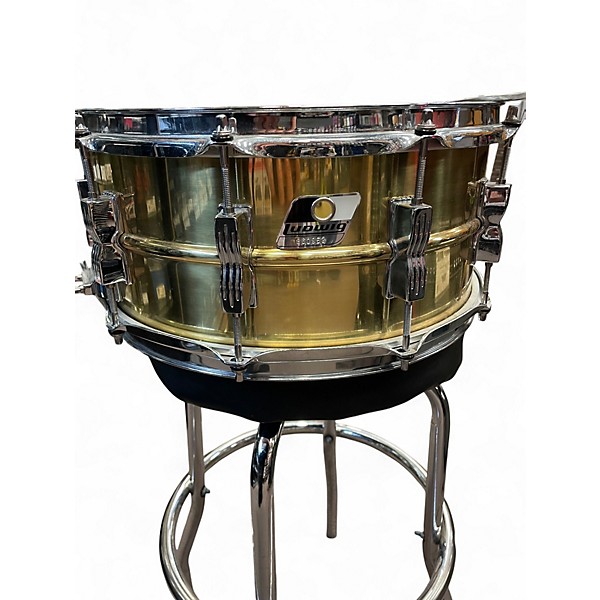 Used Ludwig 6.5X14 Acro Brass Snare Brass Drum