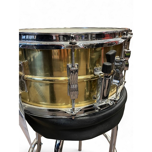 Used Ludwig 6.5X14 Acro Brass Snare Brass Drum