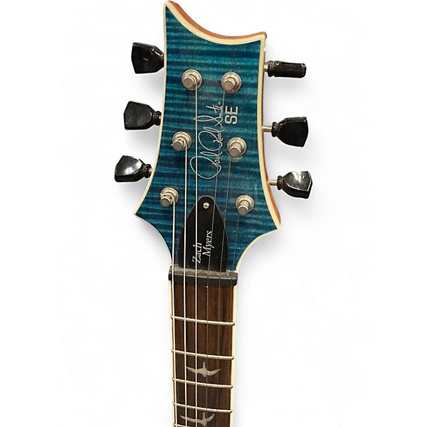 Used PRS Zach Myers Signature SE TRANS BLUE Solid Body Electric Guitar