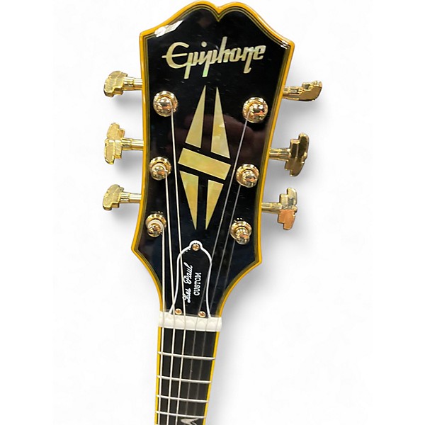 Used Epiphone JOE BONAMASSA LES PAUL CUSOM Black and Gold Solid Body Electric Guitar
