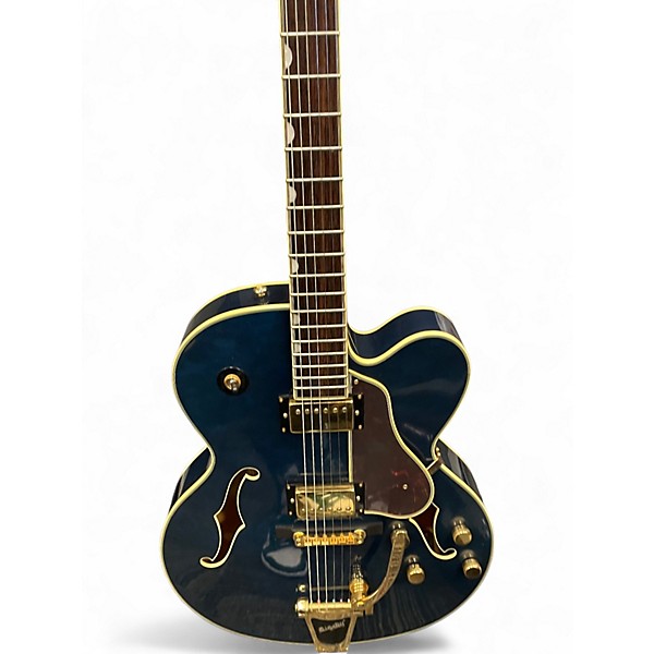 Used Greg Bennett Design by Samick LASALLE Blue Hollow Body Electric Guitar
