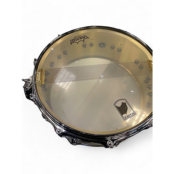 Used Mapex 14in Black Panther Metallion brass Drum