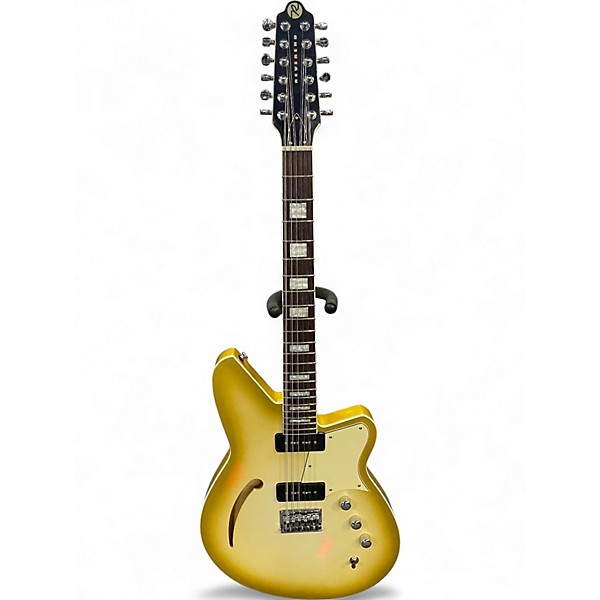 Used Reverend Airwave 12 Gold Hollow Body Electric Guitar