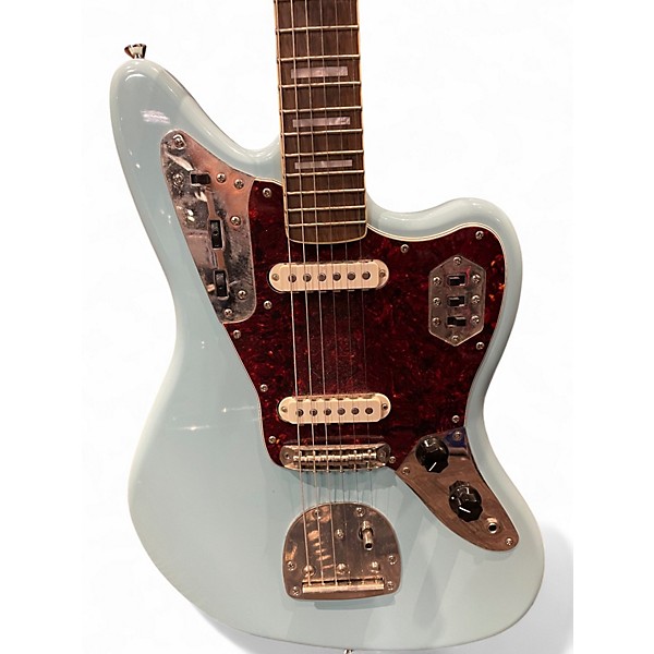 Used Squier Classic Vibe 70s Jaguar Daphne Blue Solid Body Electric Guitar
