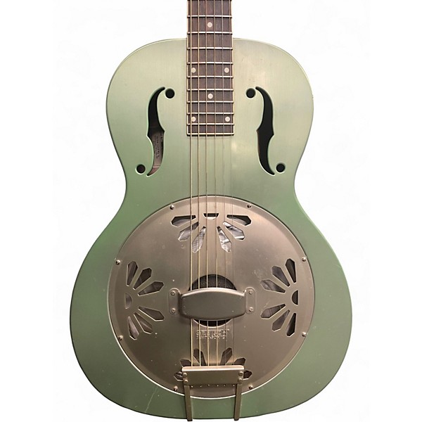 Used Gretsch Guitars G9202 Metallic Green Resonator Guitar