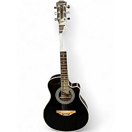 Used Crestwood 2018TVNB Black Acoustic Electric Guitar