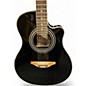 Used Crestwood 2018TVNB Black Acoustic Electric Guitar