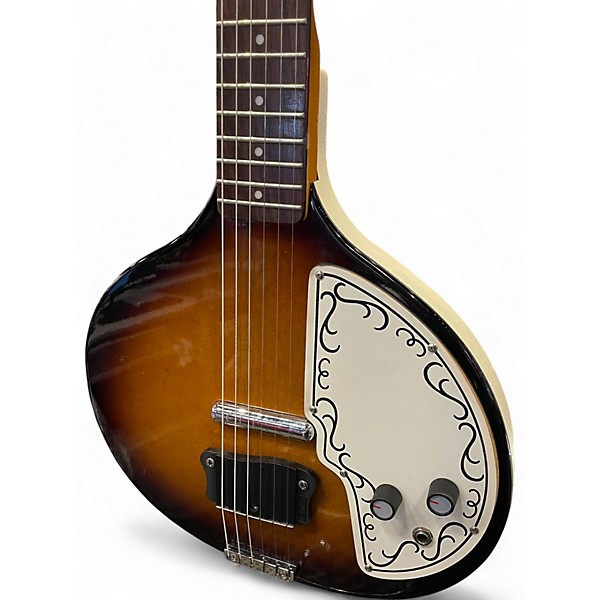 Used Danelectro BABY SITAR BROWN BURST Solid Body Electric Guitar