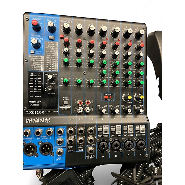 Used Yamaha MG10XU 10 Channel Mixer with Effects Unpowered Mixer