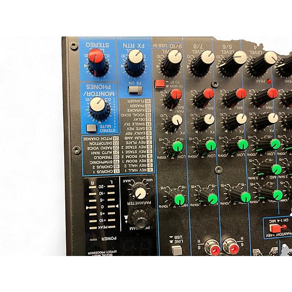 Used Yamaha MG10XU 10 Channel Mixer with Effects Unpowered Mixer